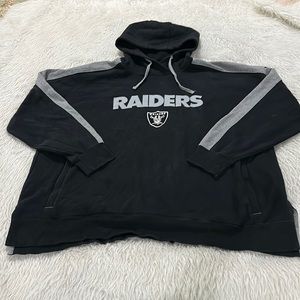 Raiders NFL pro line women’s black hoodie size 2xl
